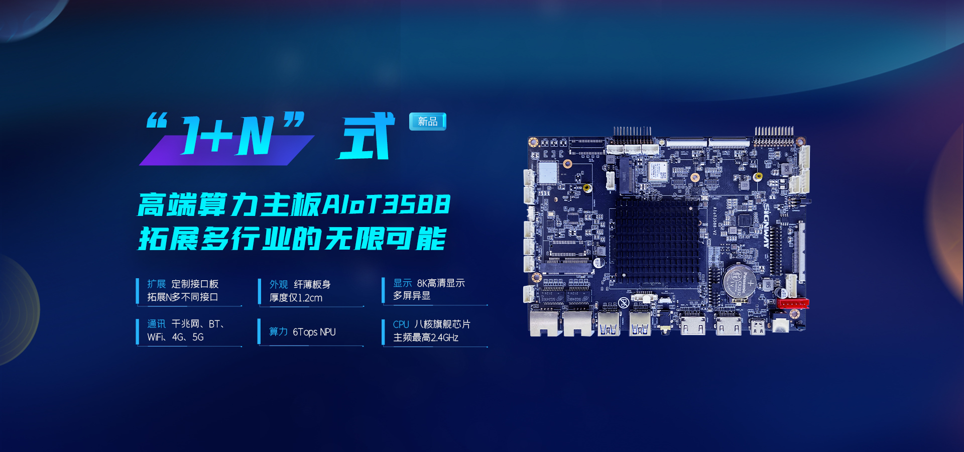 AIoT3588多媒體網絡播放-液晶驅動一體板